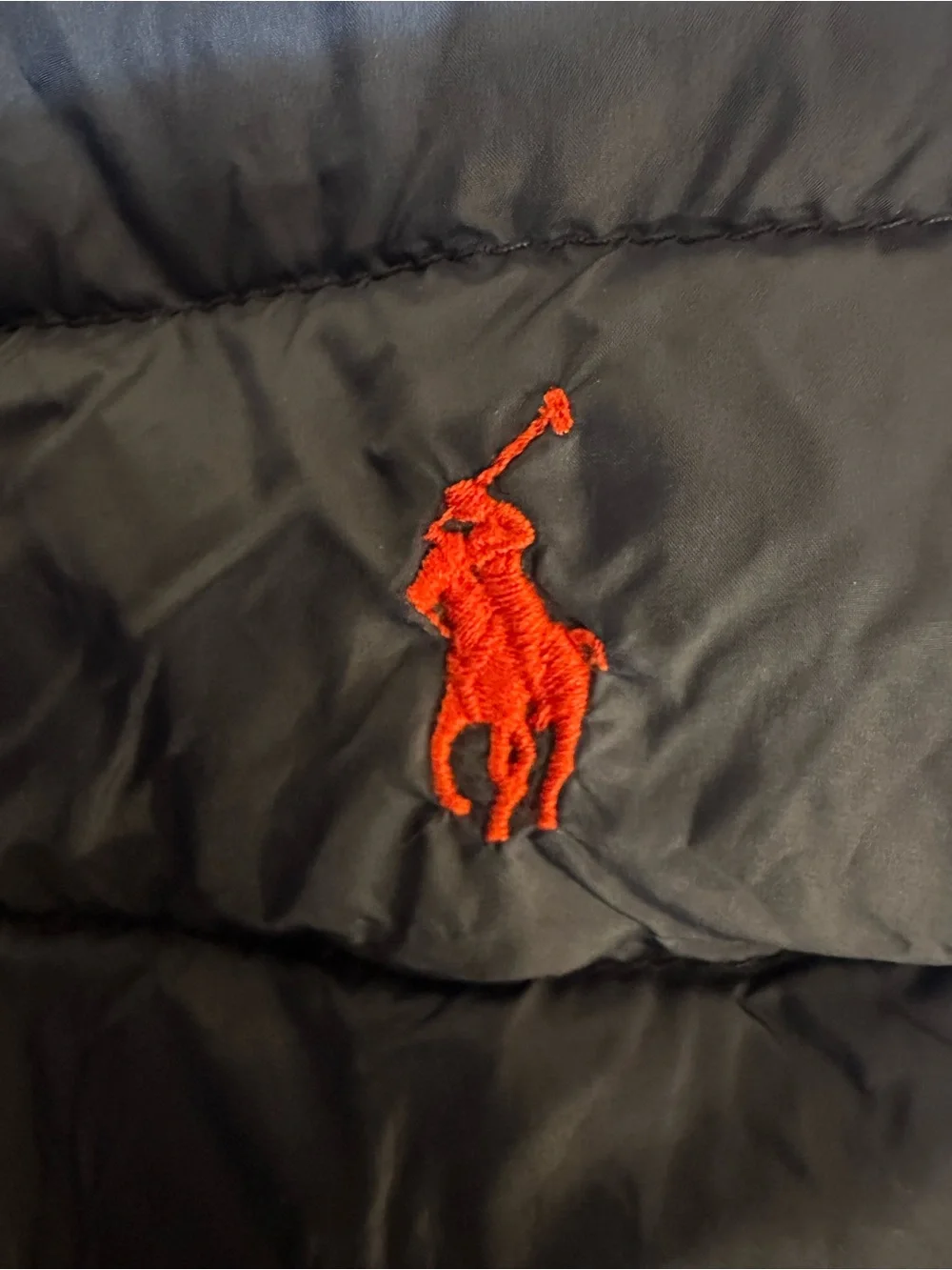 Polo Ralph Lauren Navy Puffer Vest Red Pony Logo Men’s XL
